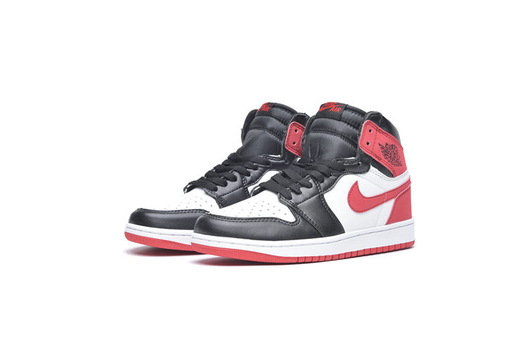 New Air Jordan 1 Sky Black White Red GS Shoes